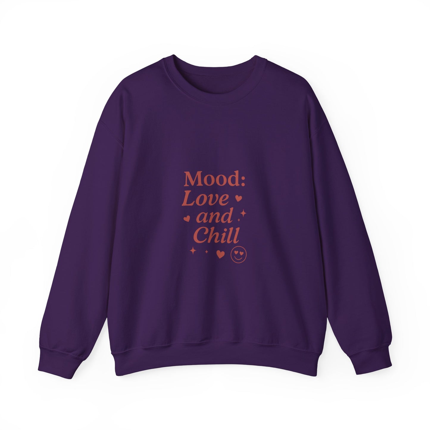 Mood: Love and Chill sweatshirt | Cozy slogan crewneck
