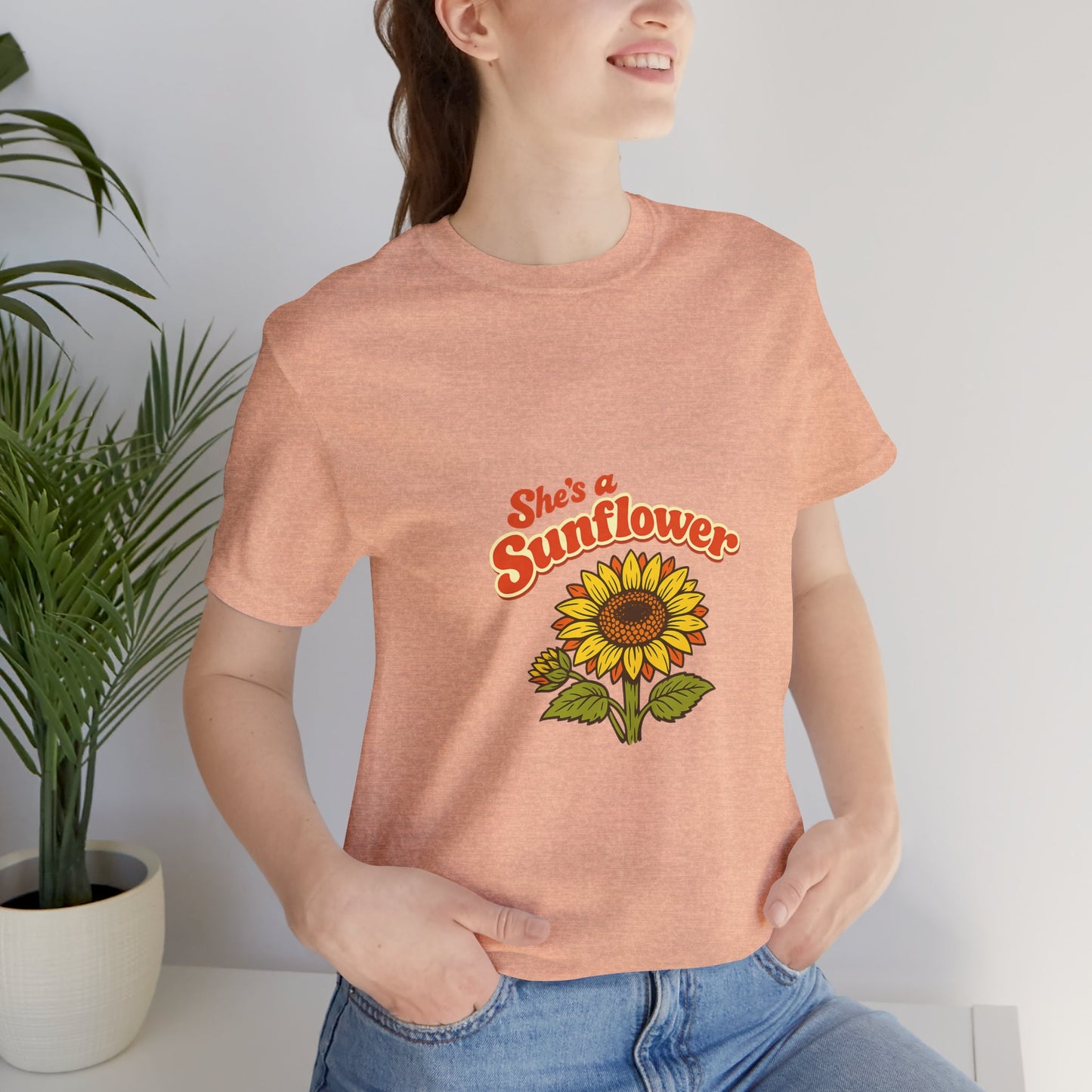 She's a Sunflower Tee — Summer Vibes Floral Graphic T-Shirt