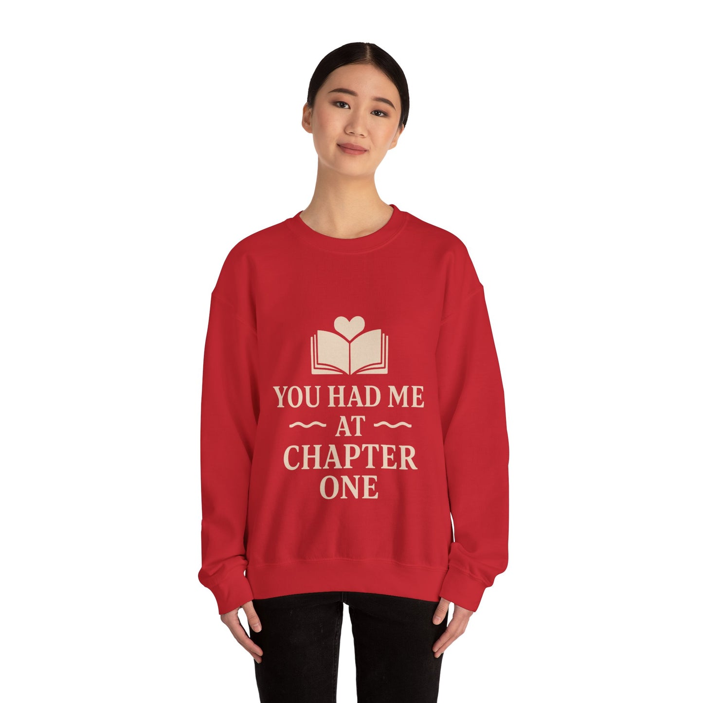 You Turned the Page Book Graphic Sweatshirt | Cozy Reading Quote Crewneck