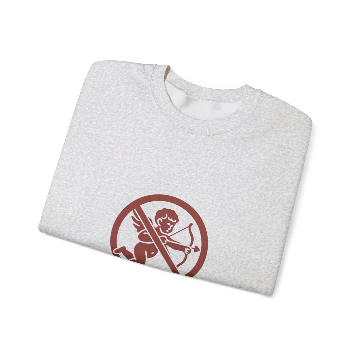 Not Today Cupid sweatshirt | anti-valentine crewneck, funny cupid graphic