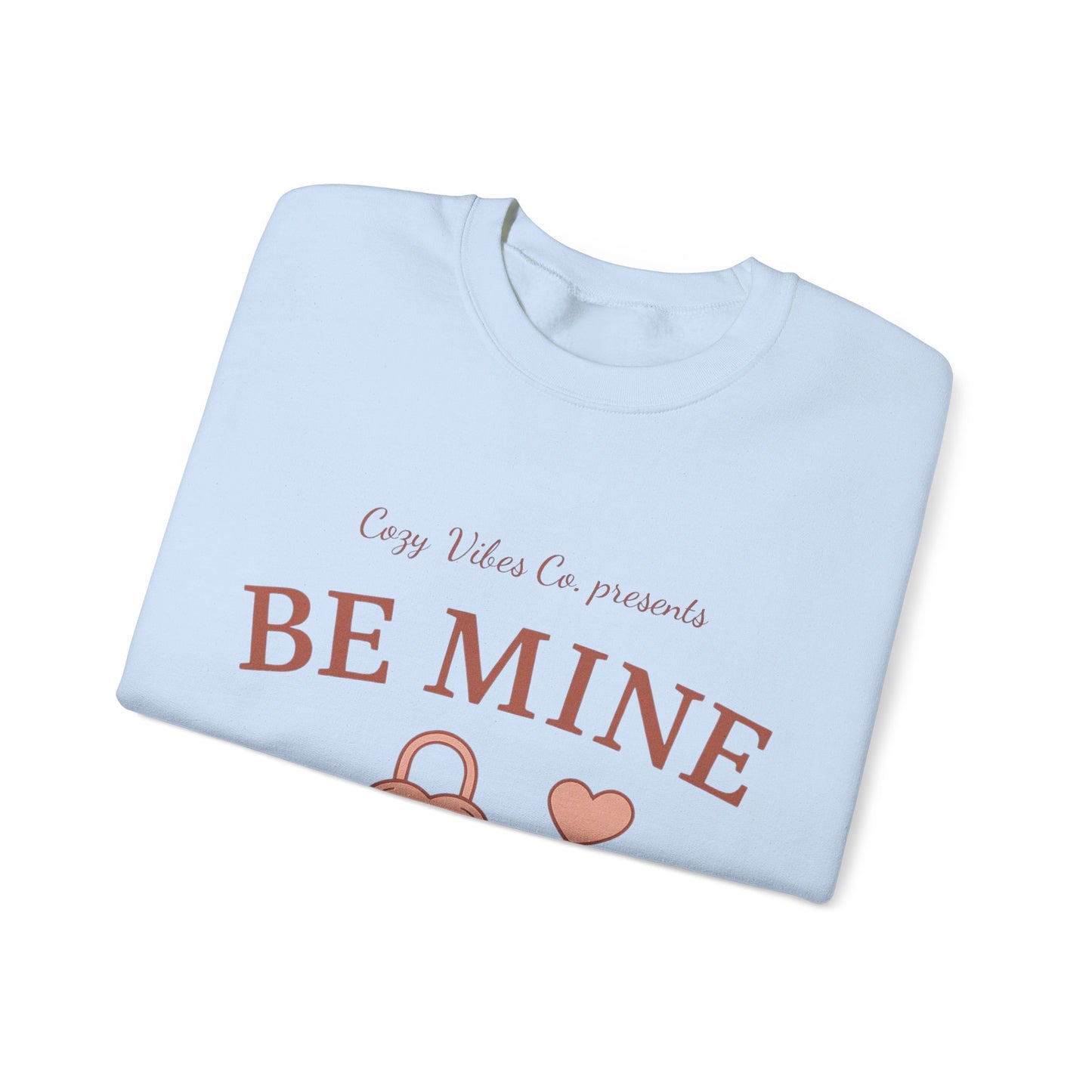 Be Mine Lock & Key Crewneck Sweatshirt — Romantic Valentine’s Day Pullover