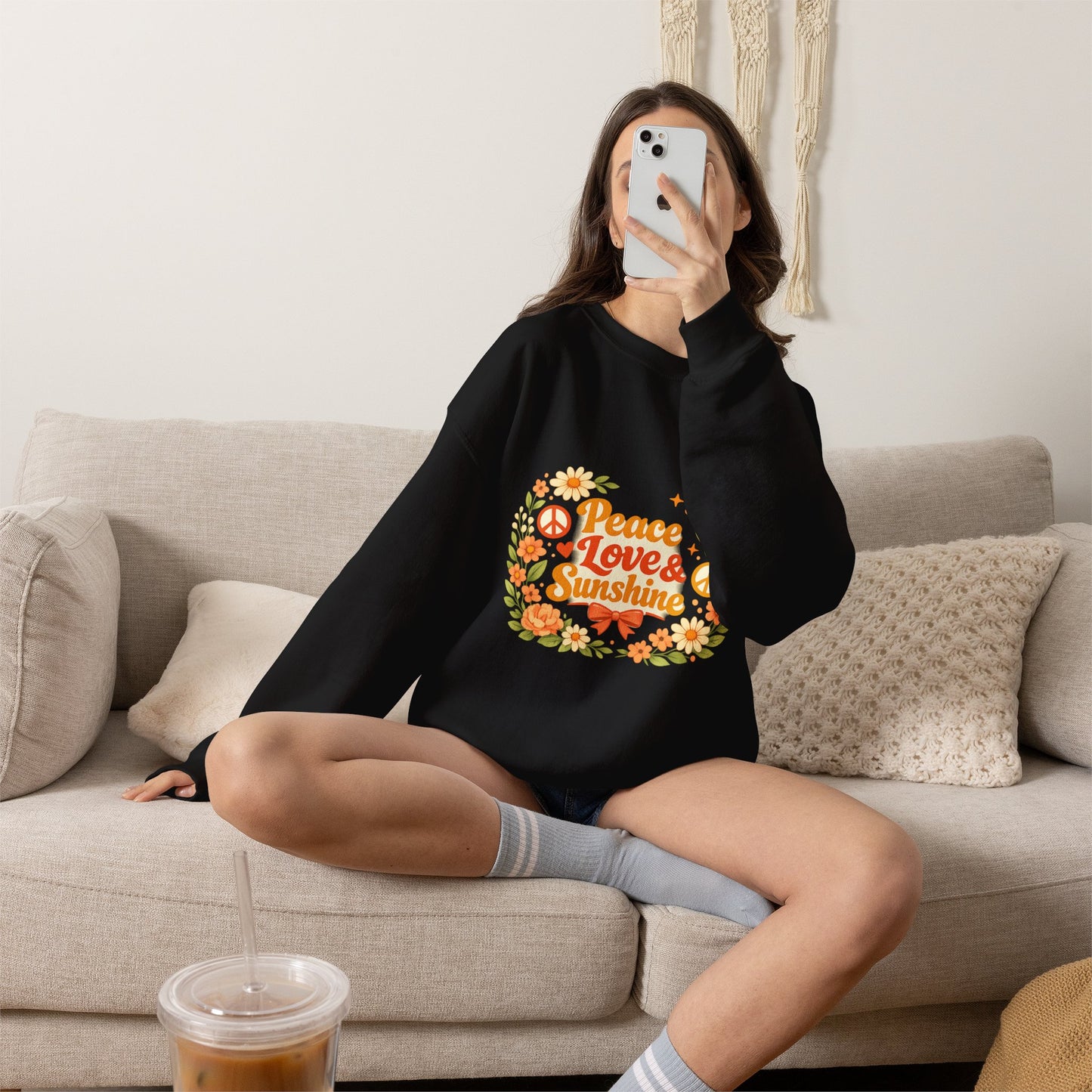 Peace Love and Summer Sweatshirt — Summer Vibes Crewneck