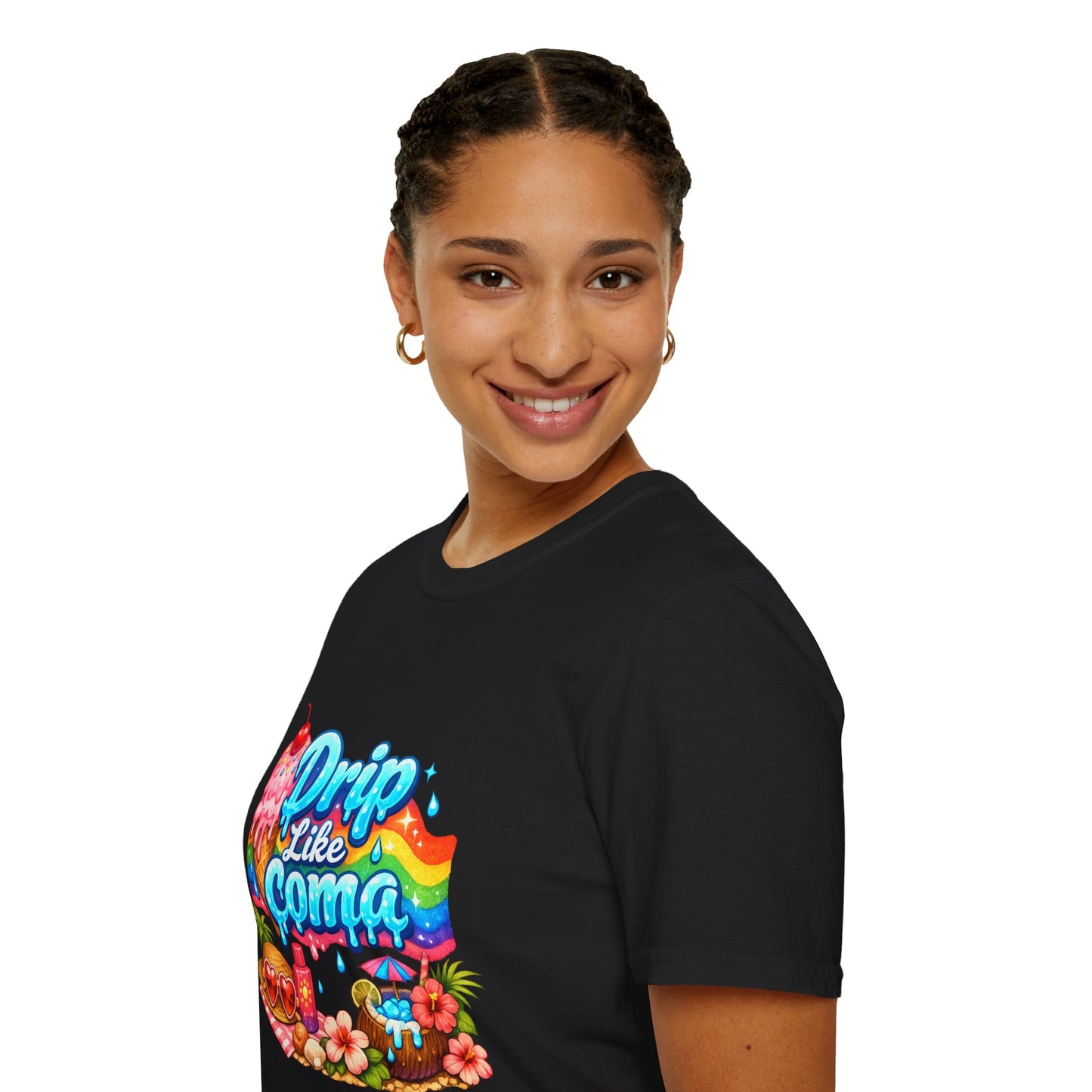 Drip Like Coma Tropical Graphic T-Shirt