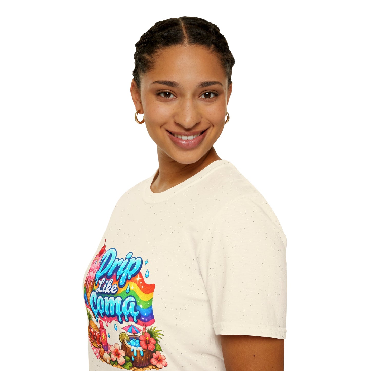 Drip Like Coma Tropical Graphic T-Shirt