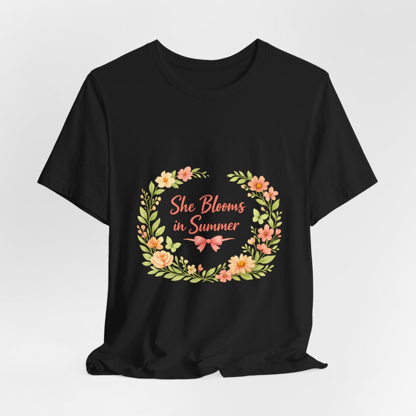 She Blooms in Summer Vibes T-Shirt