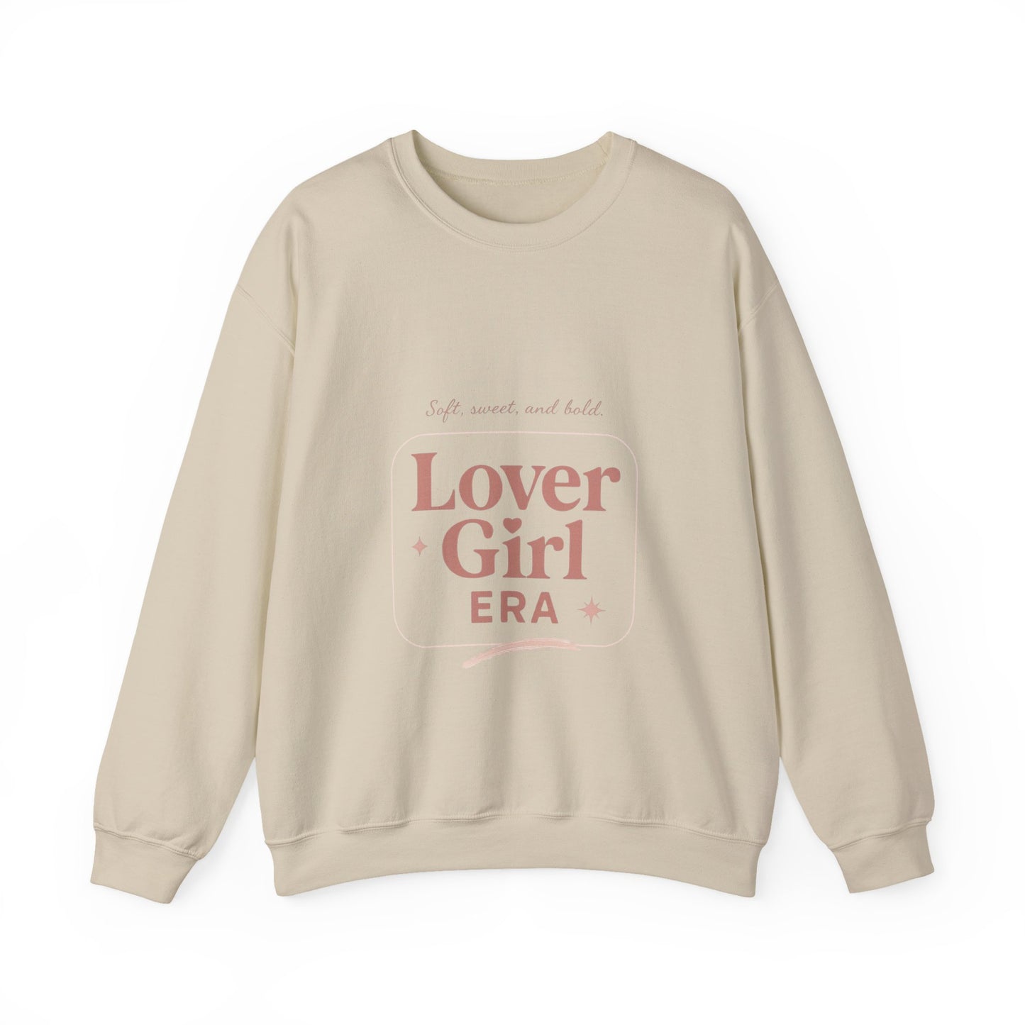 Lover Girl Valentines Sweatshirt | Cute Typography Heart Design