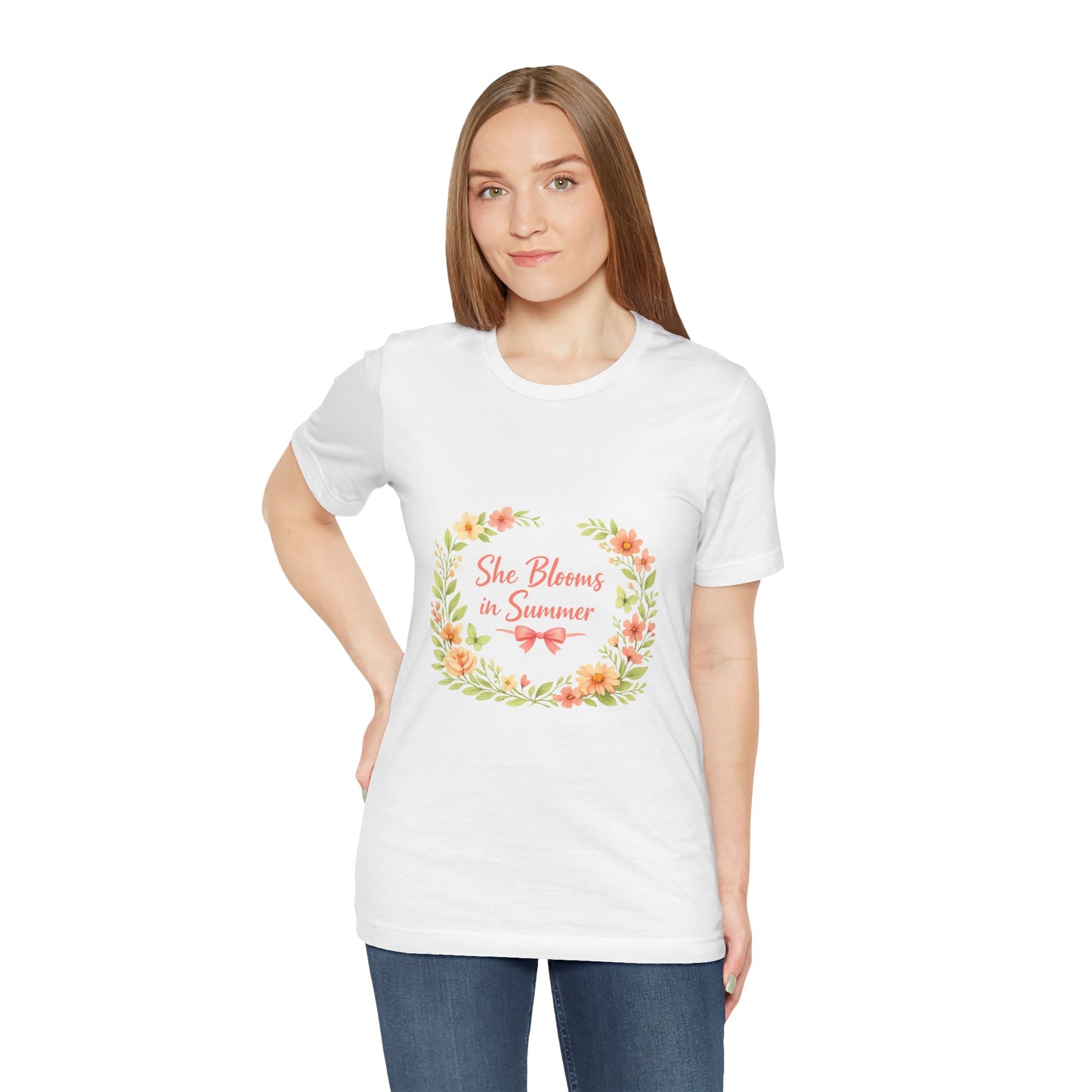 She Blooms in Summer Vibes T-Shirt