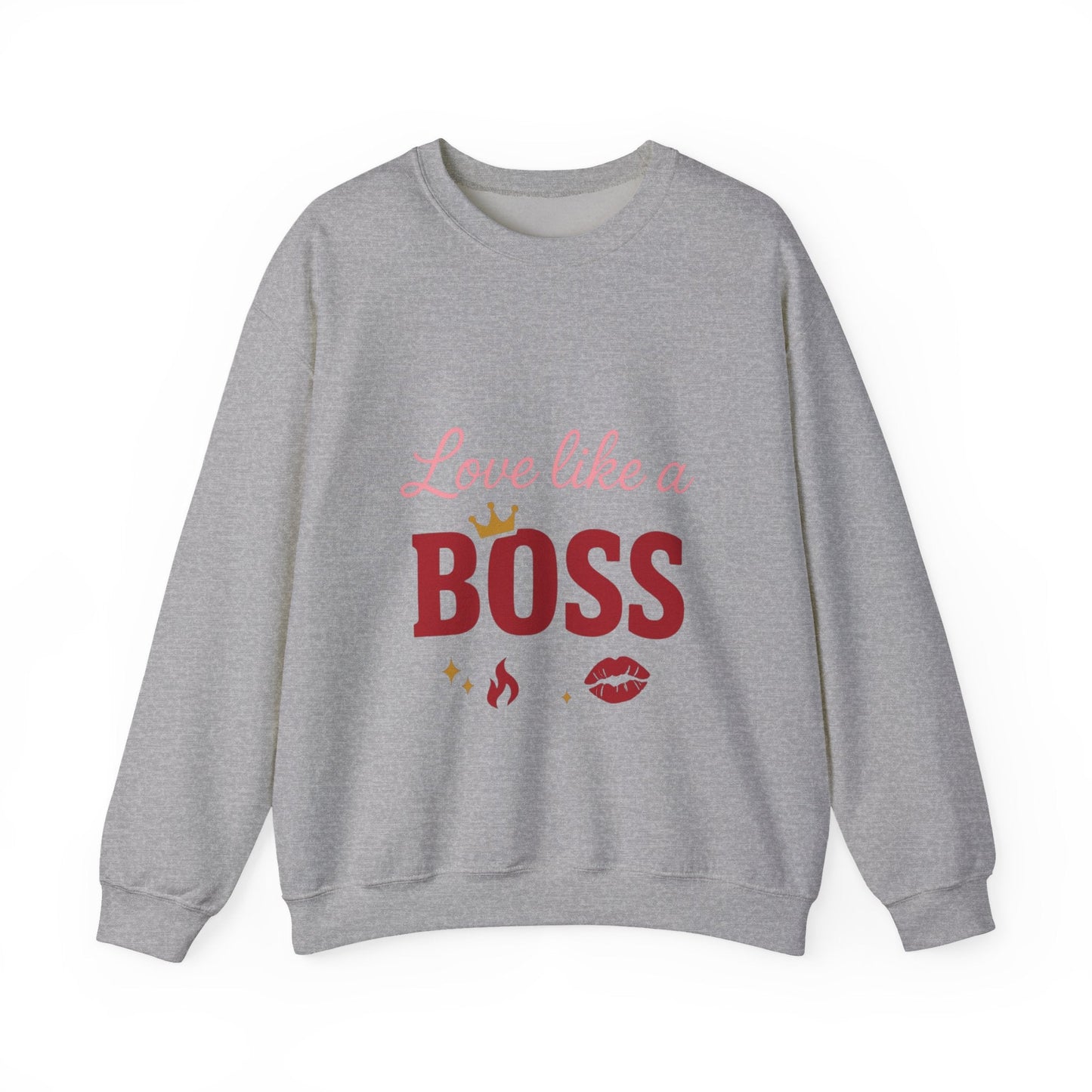 Love Like a Boss sweatshirt | Romantic typography crewneck Printify