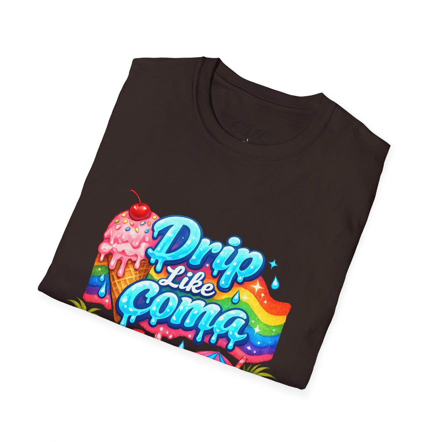Drip Like Coma Tropical Graphic T-Shirt