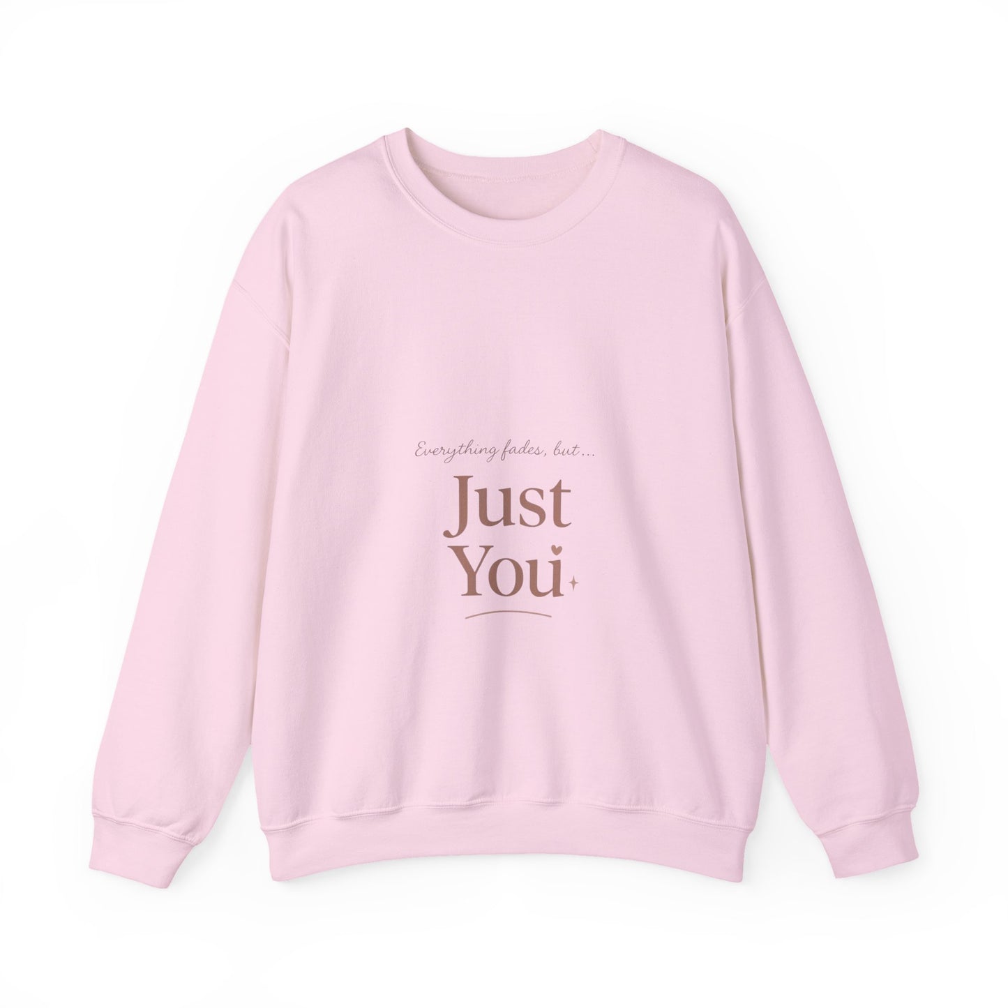 Just You minimalist text Sweatshirt | neutral typography crewneck