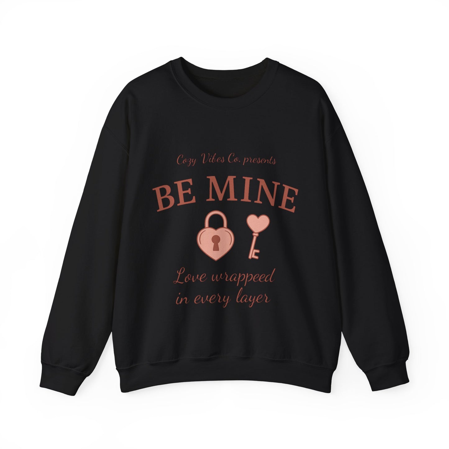 Be Mine Lock & Key Crewneck Sweatshirt — Romantic Valentine’s Day Pullover