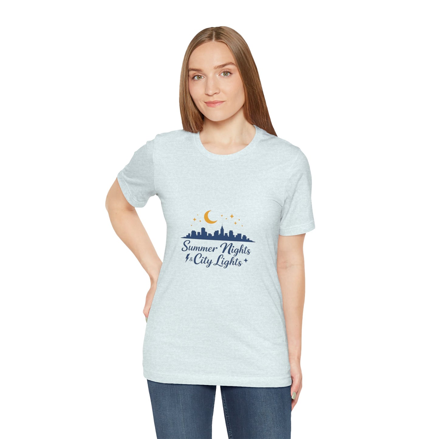 Summer Vibes City Nights T-Shirt — "Summer Nights and City Light"