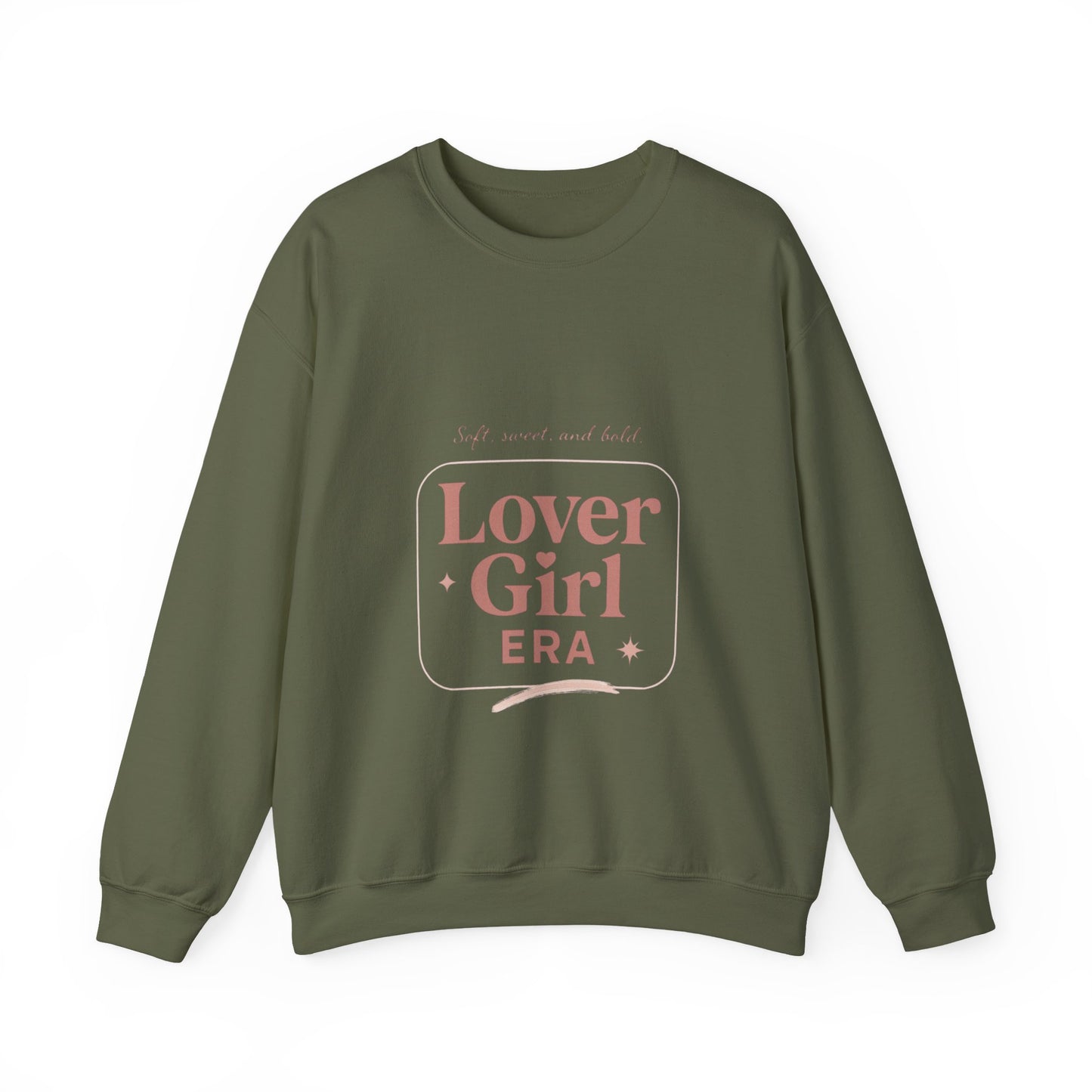 Lover Girl Valentines Sweatshirt | Cute Typography Heart Design