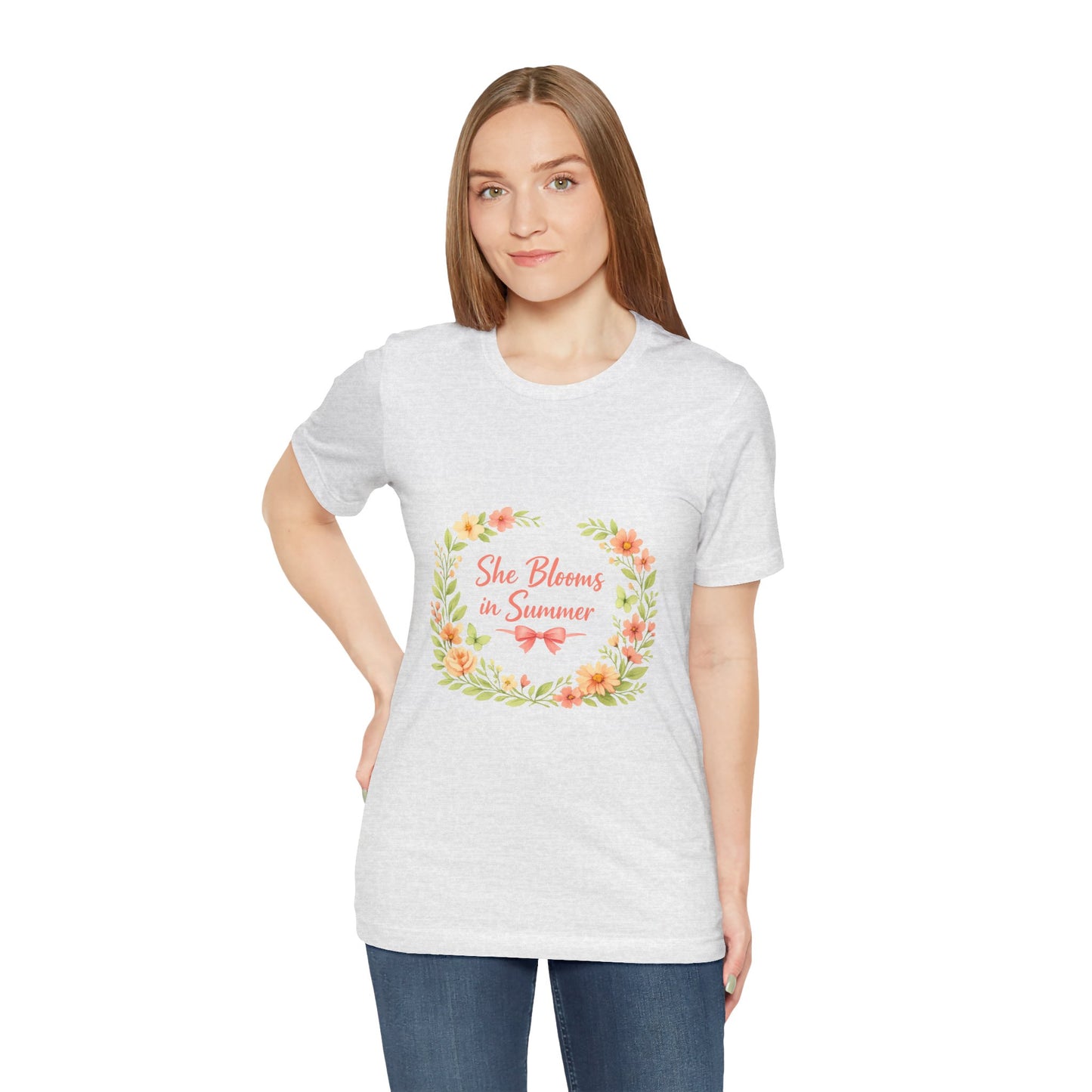 She Blooms in Summer Vibes T-Shirt