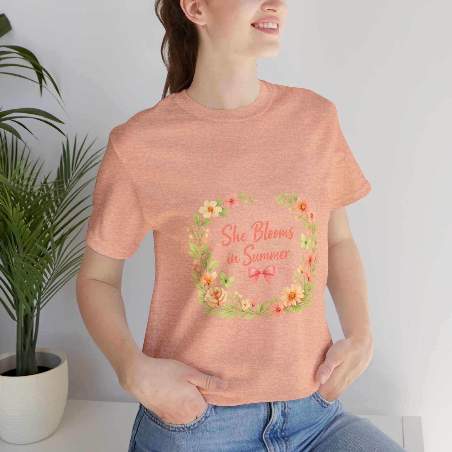 She Blooms in Summer Vibes T-Shirt