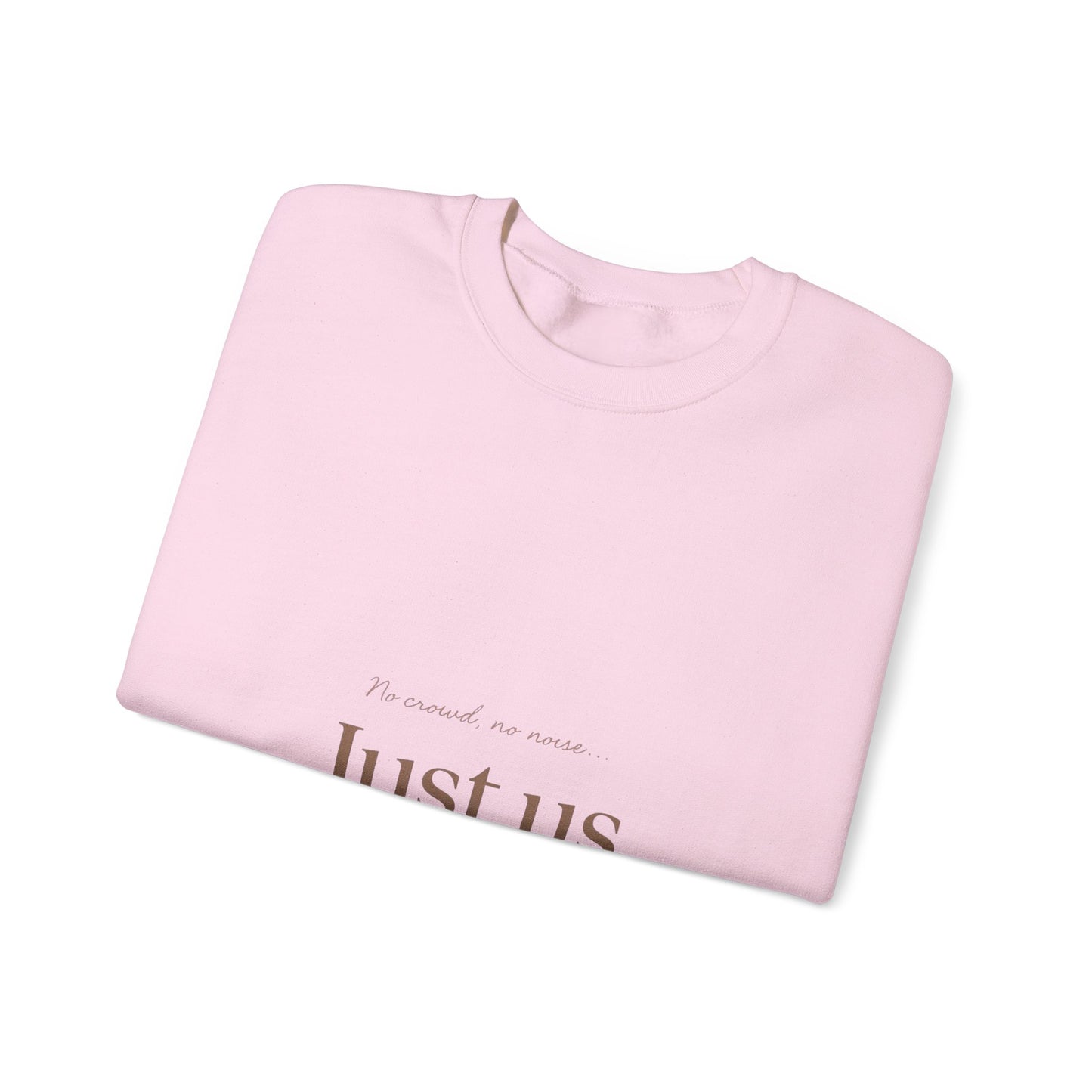 Just Us heart sweatshirt | minimalist couples crewneck