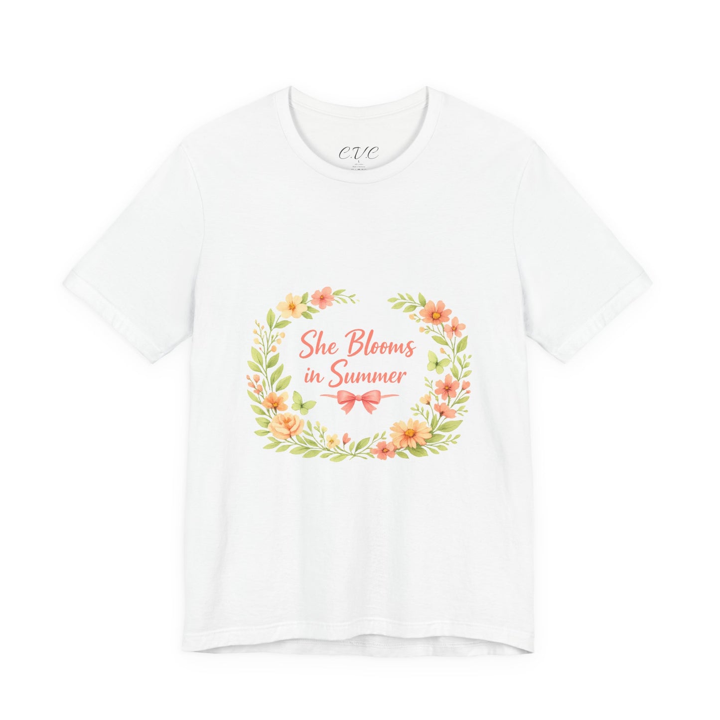 She Blooms in Summer Vibes T-Shirt