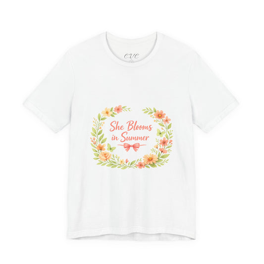 She Blooms in Summer Vibes T-Shirt