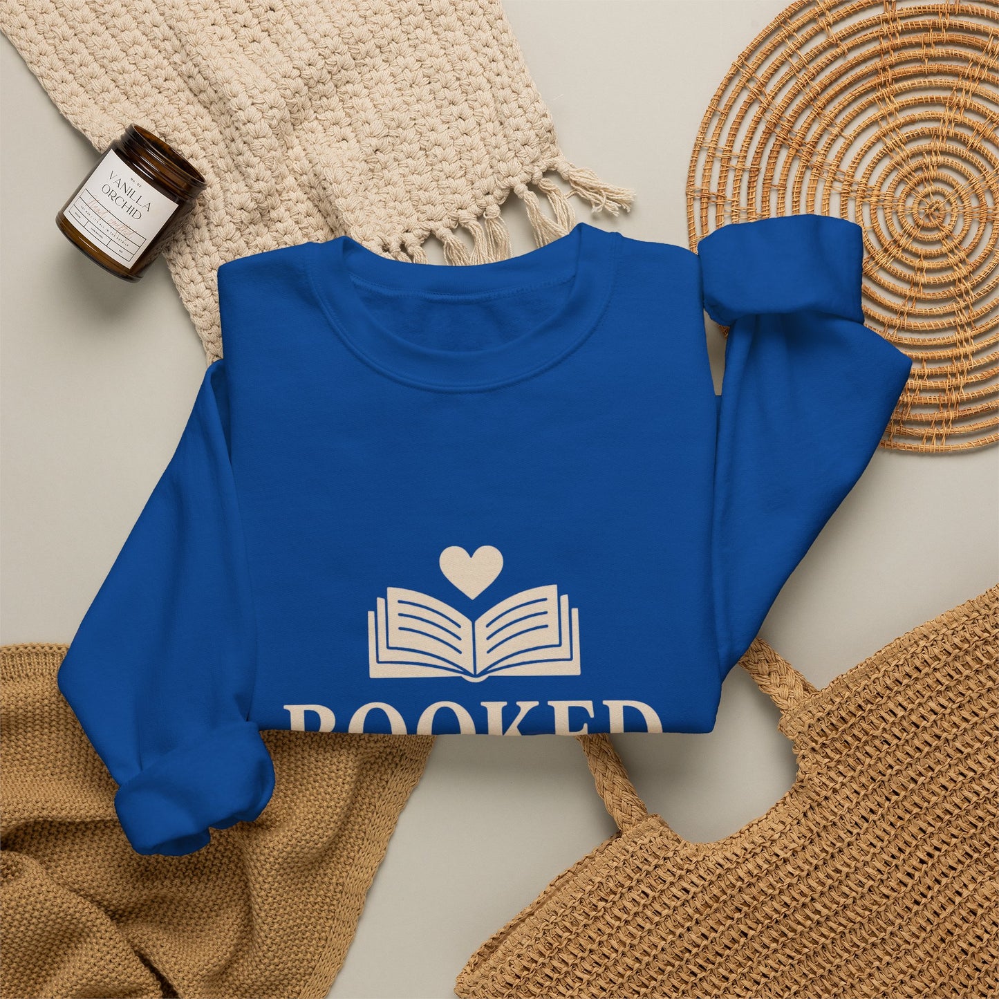 Booked and in Love Sweatshirt | Book Lovers Crewneck, Reading Graphic