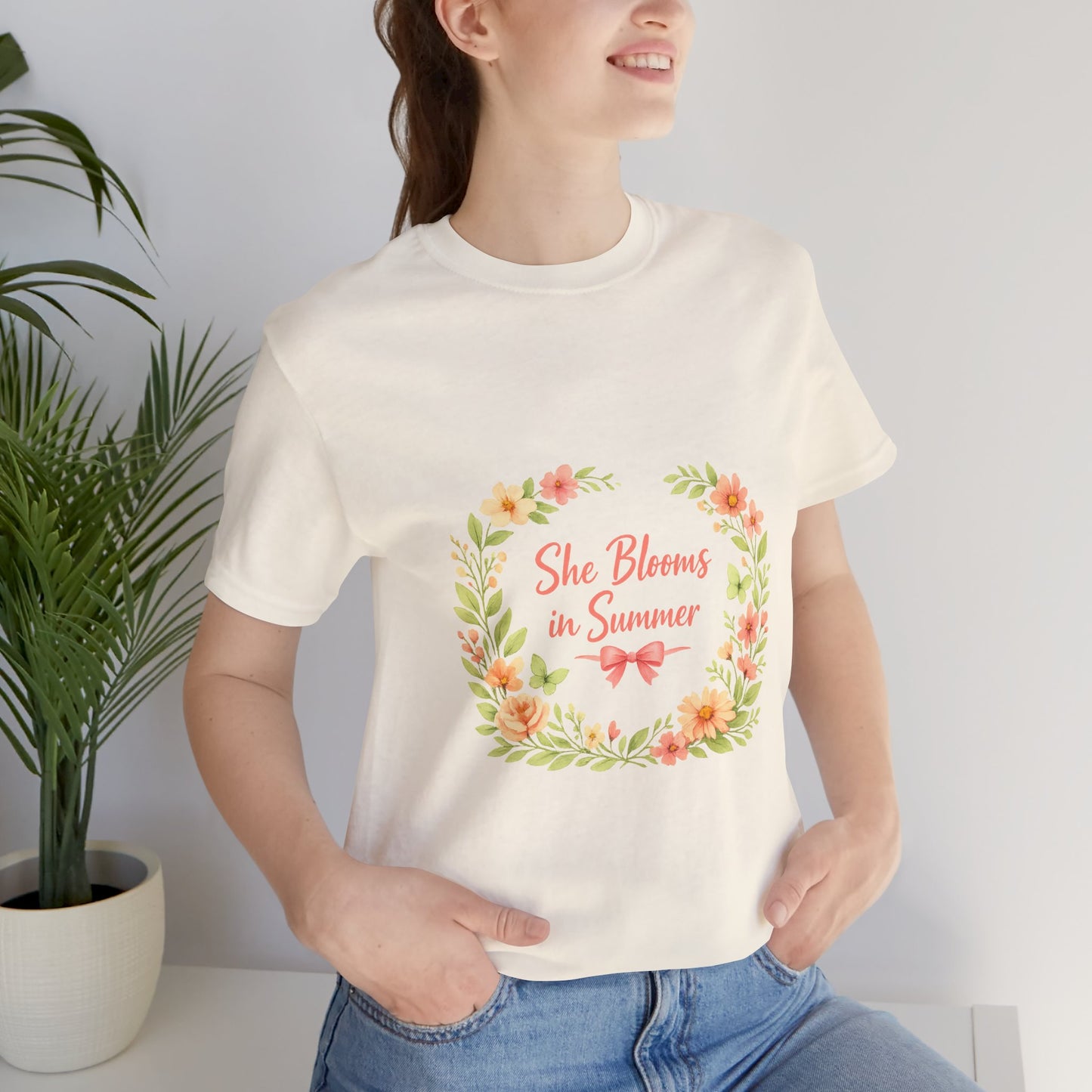 She Blooms in Summer Vibes T-Shirt