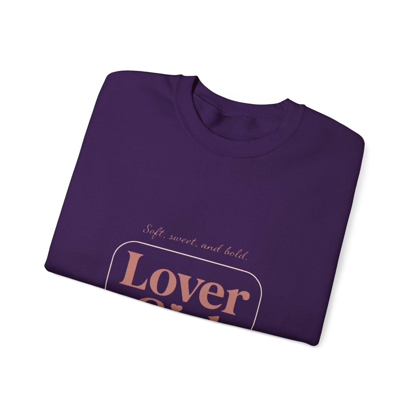 Lover Girl Valentines Sweatshirt | Cute Typography Heart Design
