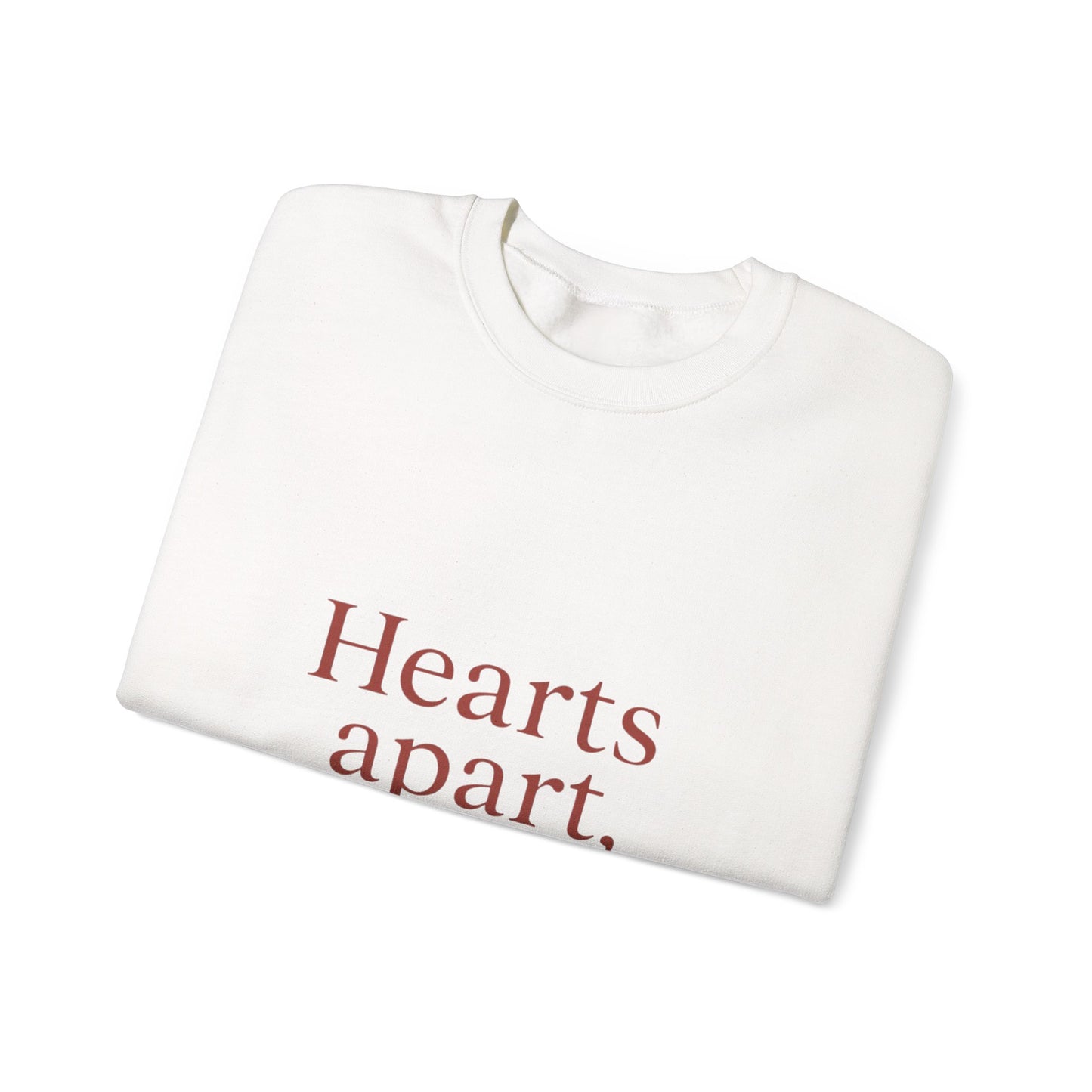 Hearts apart letterbox crewneck sweatshirt | long distance relationship