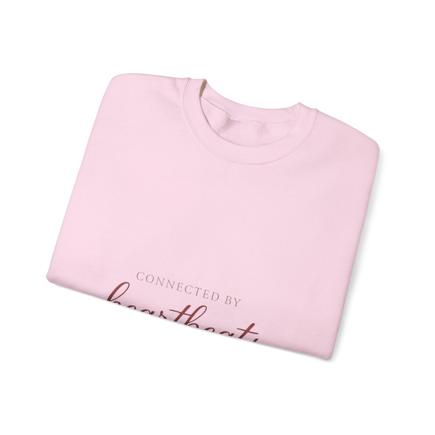 Connected by Heartbeats sweatshirt | heartbeat script design