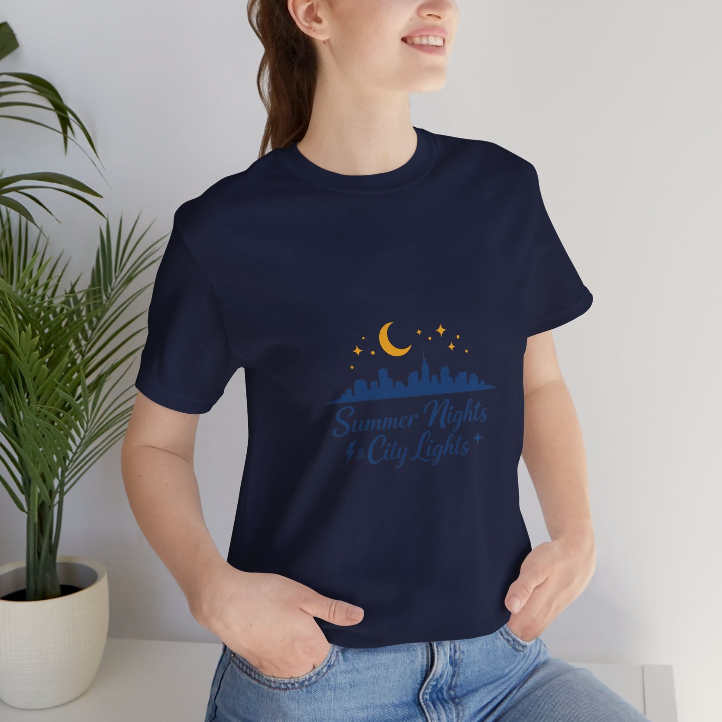 Summer Vibes City Nights T-Shirt — "Summer Nights and City Light"