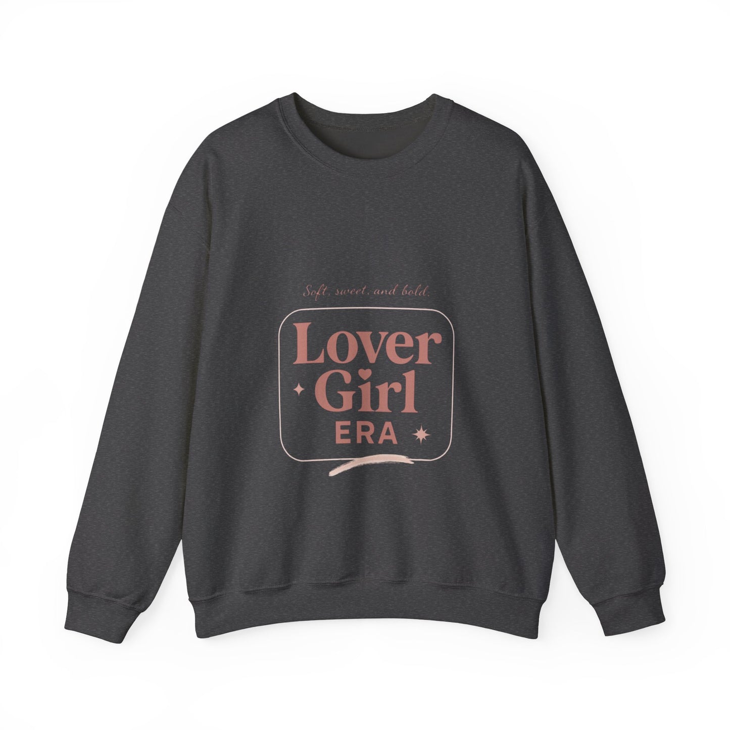 Lover Girl Valentines Sweatshirt | Cute Typography Heart Design