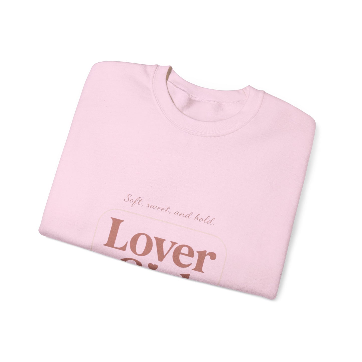 Lover Girl Valentines Sweatshirt | Cute Typography Heart Design
