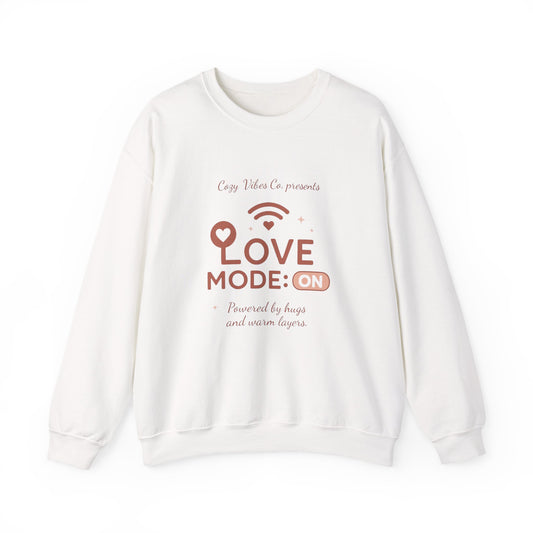 Love Mode On Sweatshirt — Cozy Valentine's Crewneck