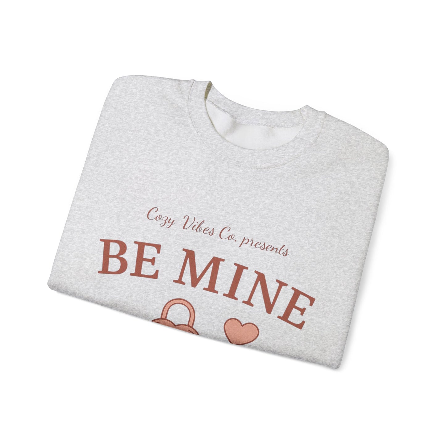 Be Mine Lock & Key Crewneck Sweatshirt — Romantic Valentine’s Day Pullover