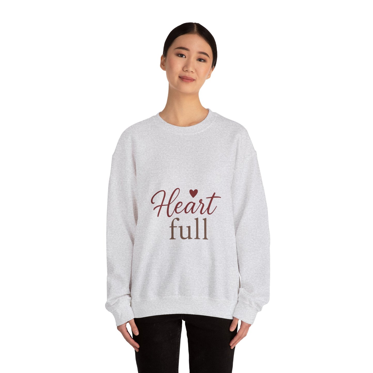 Heart Full Sweatshirt — Cozy Valentine's Crewneck Printify