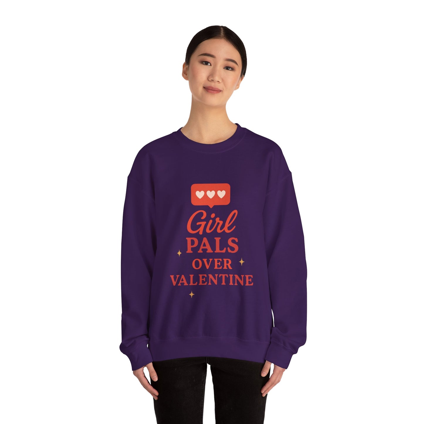 Girl Pals Over Valentine Sweatshirt | Feminist Valentine Crewneck