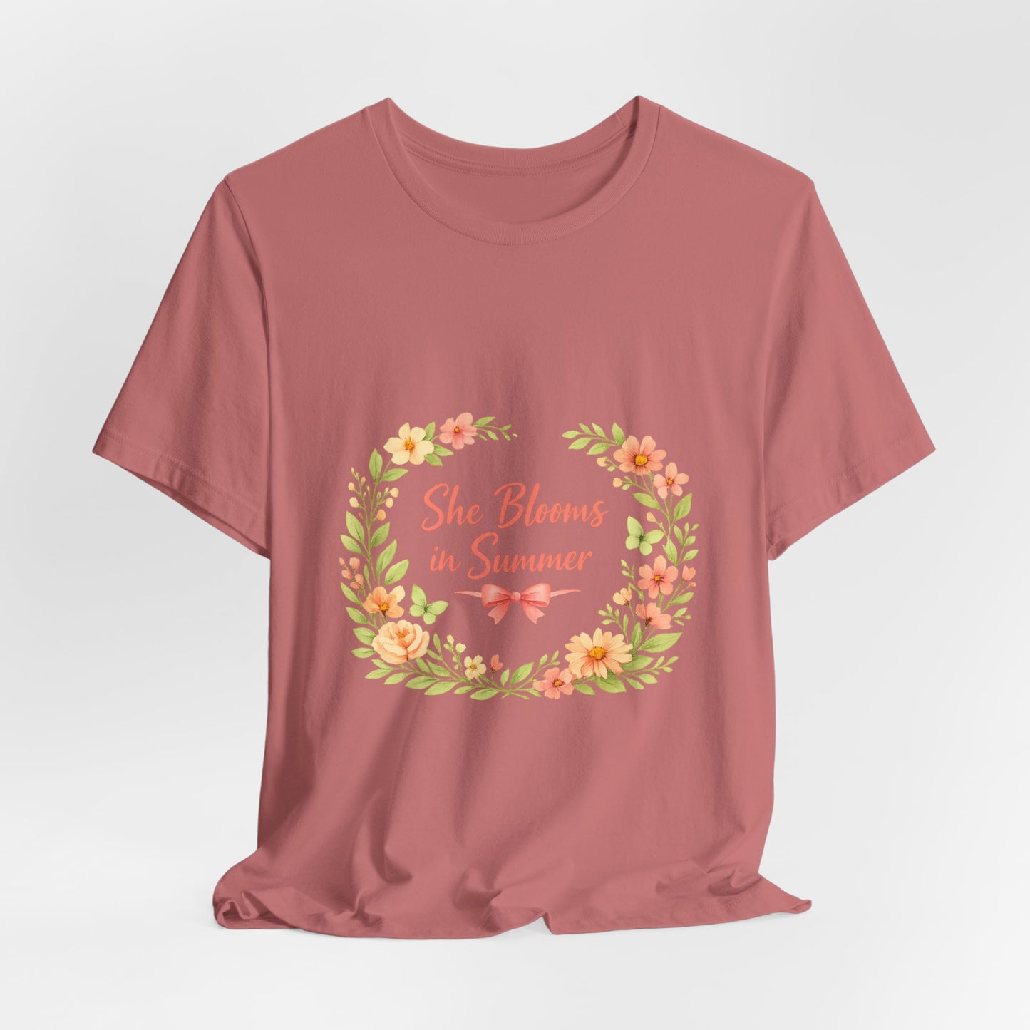 She Blooms in Summer Vibes T-Shirt