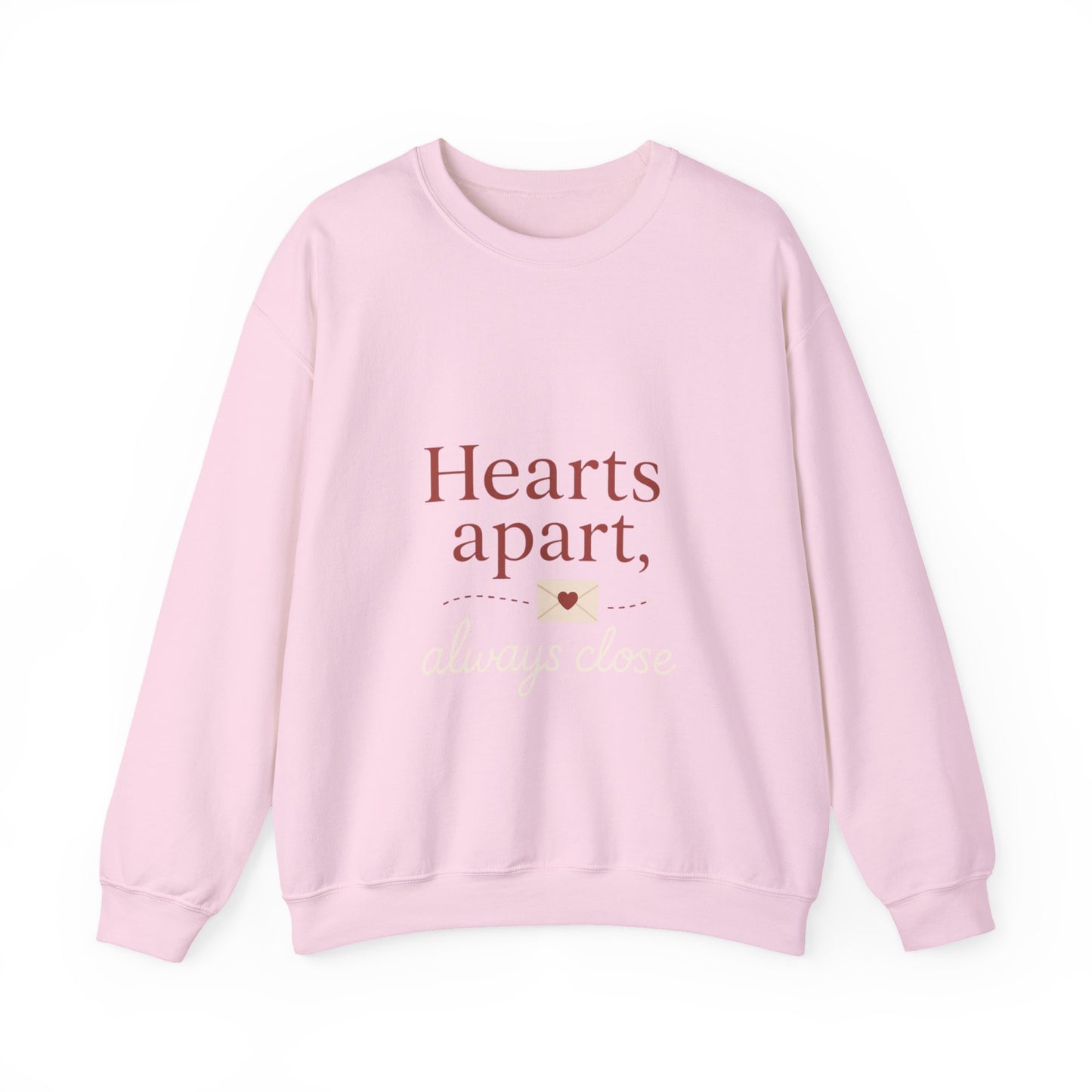 Hearts apart letterbox crewneck sweatshirt | long distance relationship