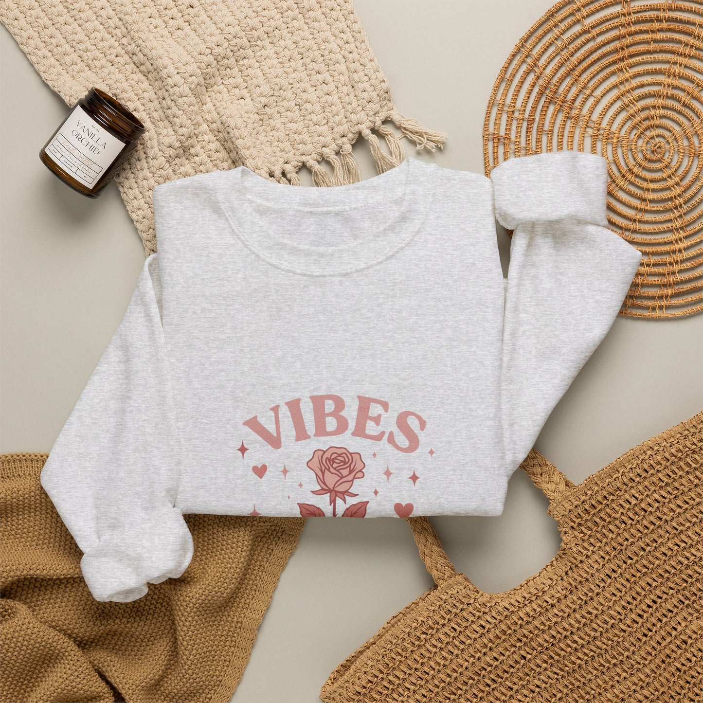 Roses Vibes Crewneck Sweatshirt