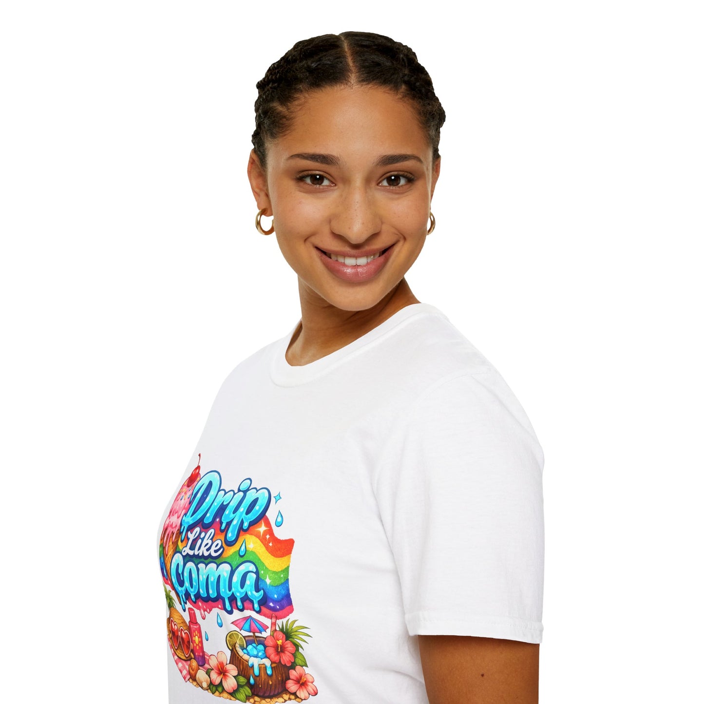 Drip Like Coma Tropical Graphic T-Shirt