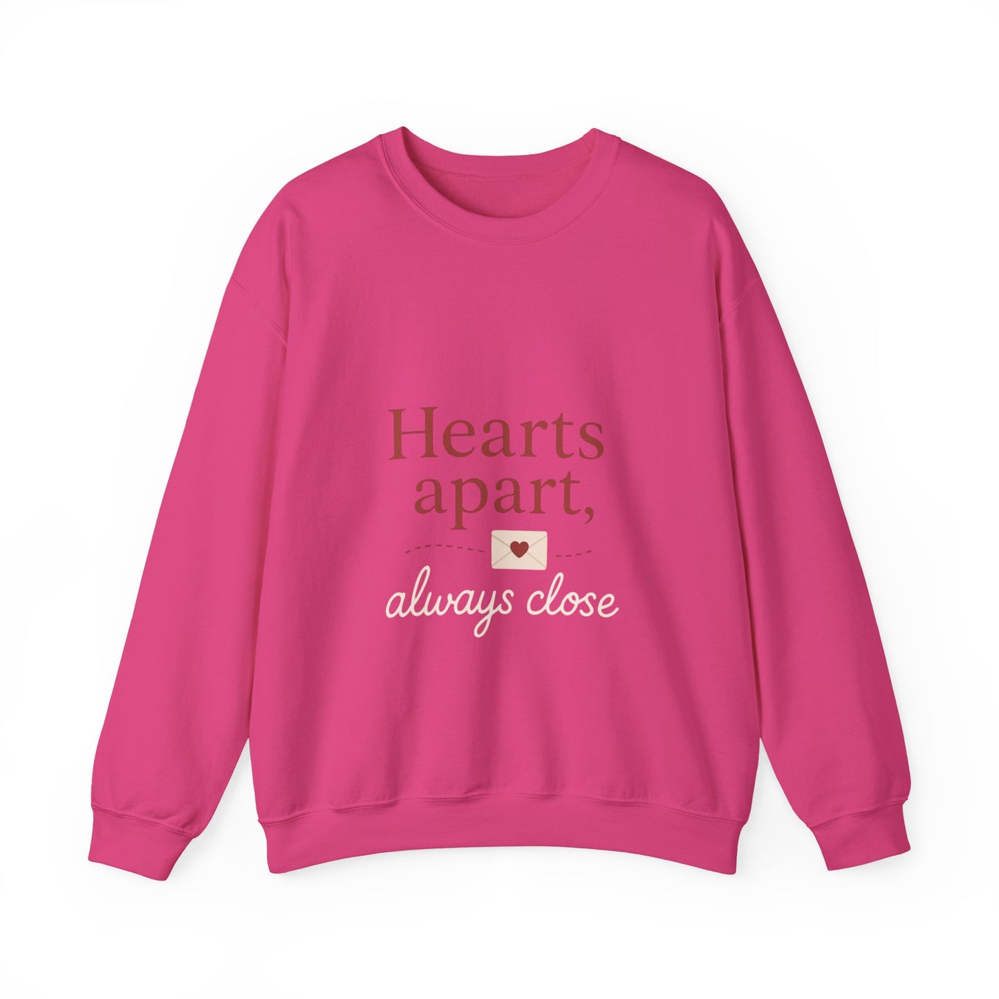 Hearts apart letterbox crewneck sweatshirt | long distance relationship