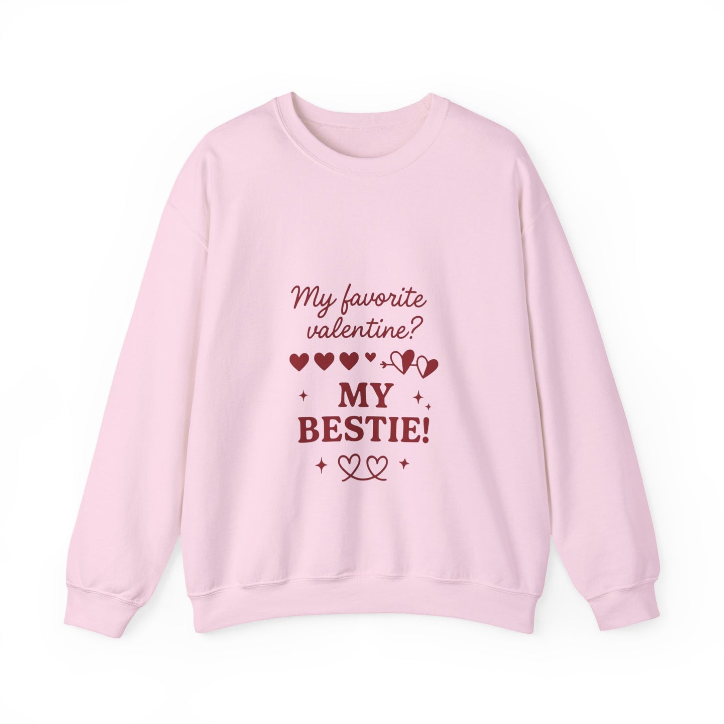 My Favorite Valentine My Bestie sweatshirt | Friendship Valentine Crewneck