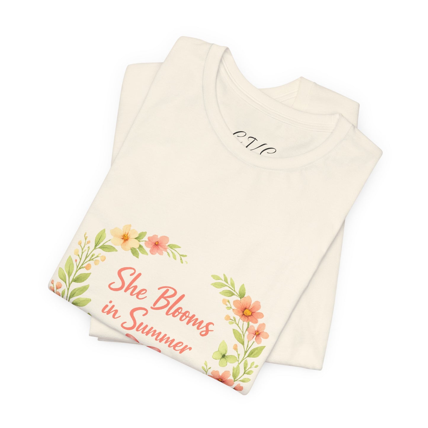 She Blooms in Summer Vibes T-Shirt