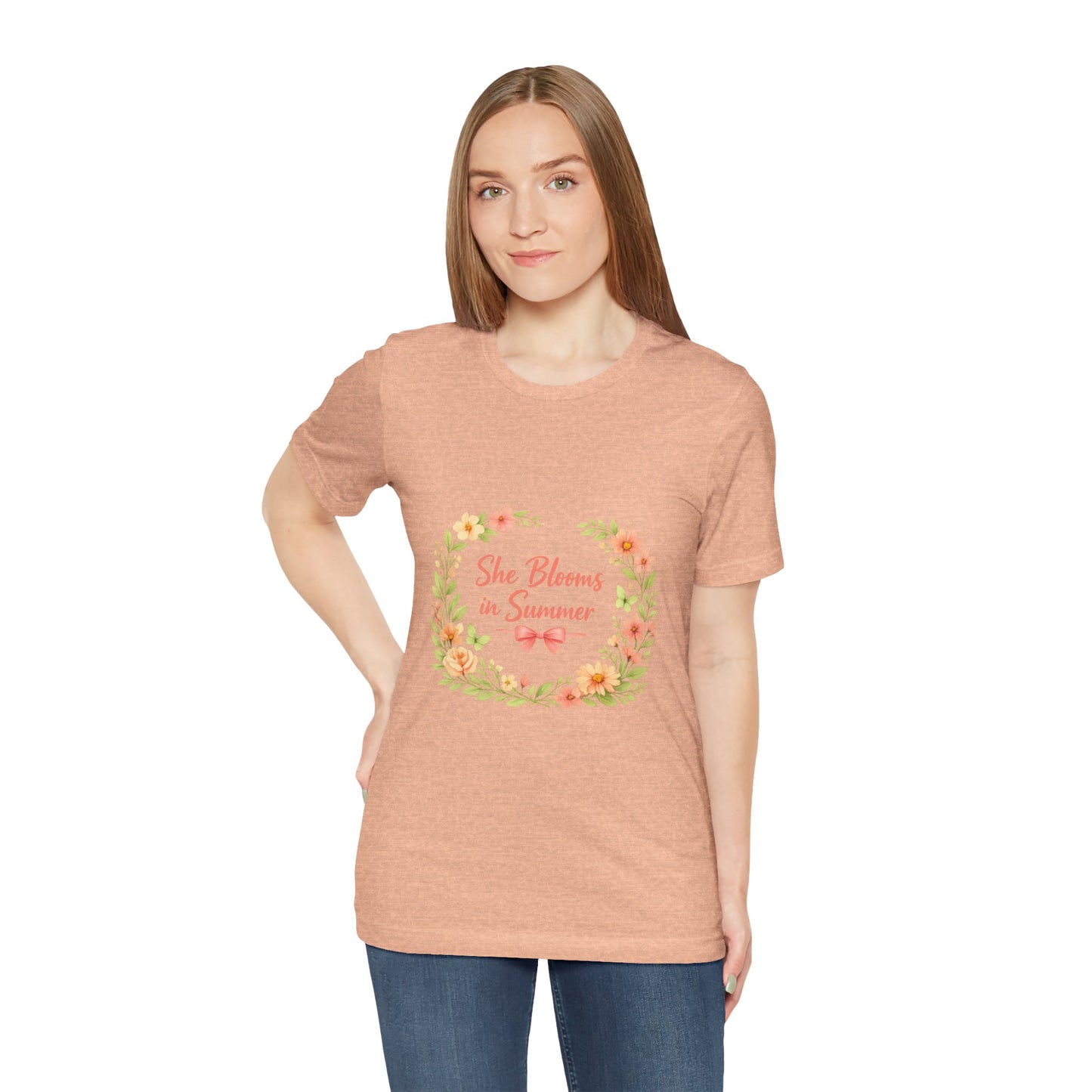 She Blooms in Summer Vibes T-Shirt