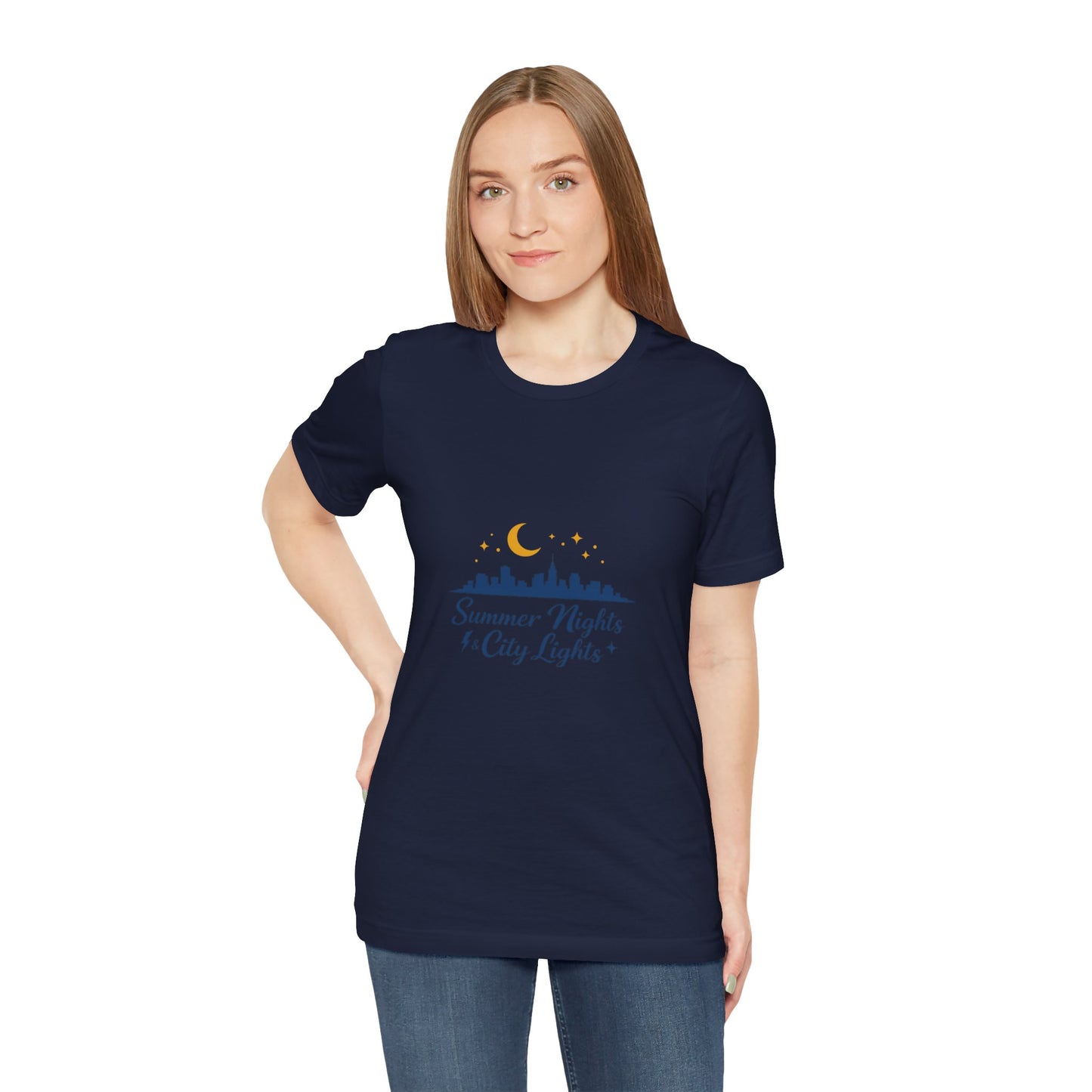 Summer Vibes City Nights T-Shirt — "Summer Nights and City Light"
