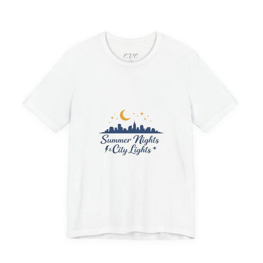 Summer Vibes City Nights T-Shirt — "Summer Nights and City Light"