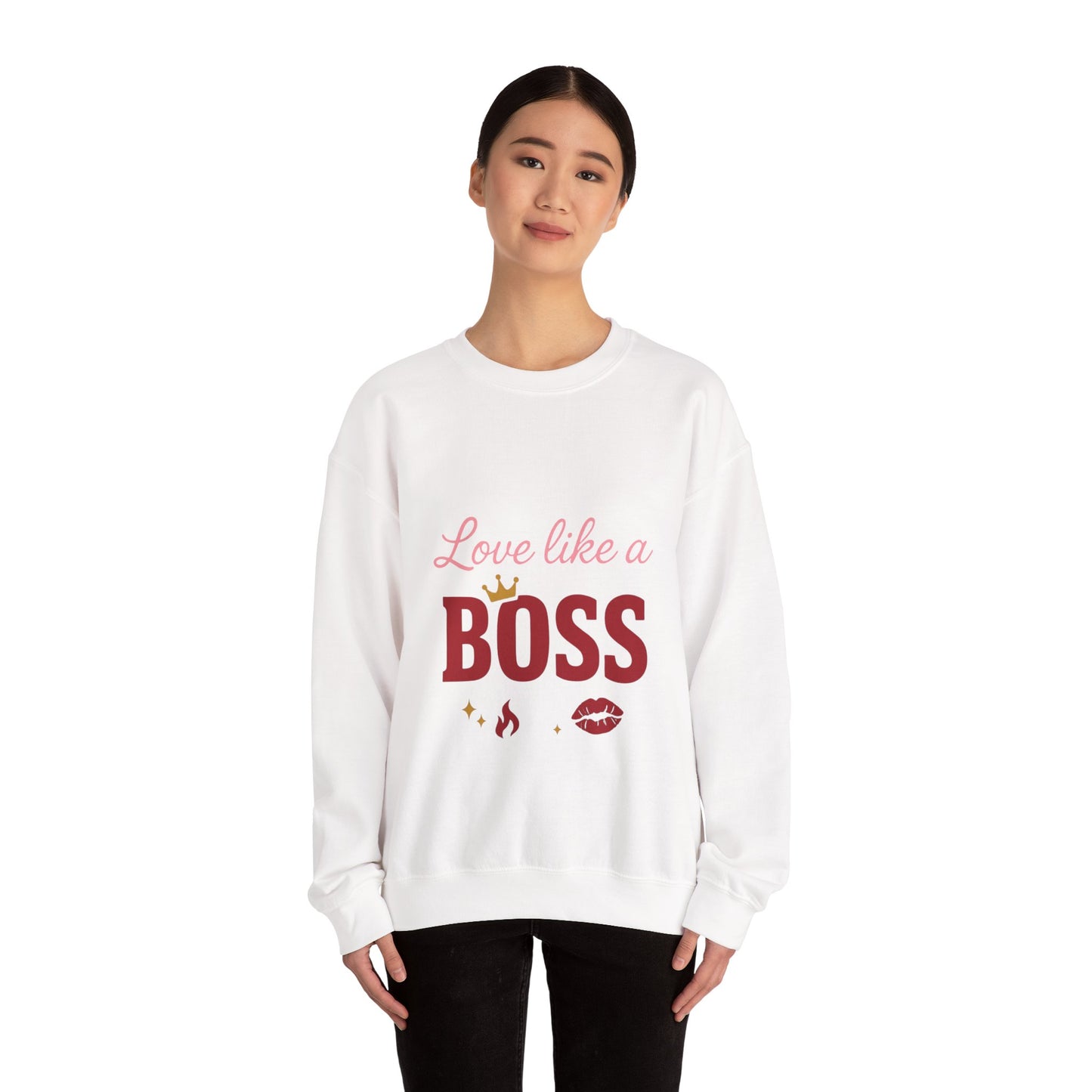 Love Like a Boss sweatshirt | Romantic typography crewneck