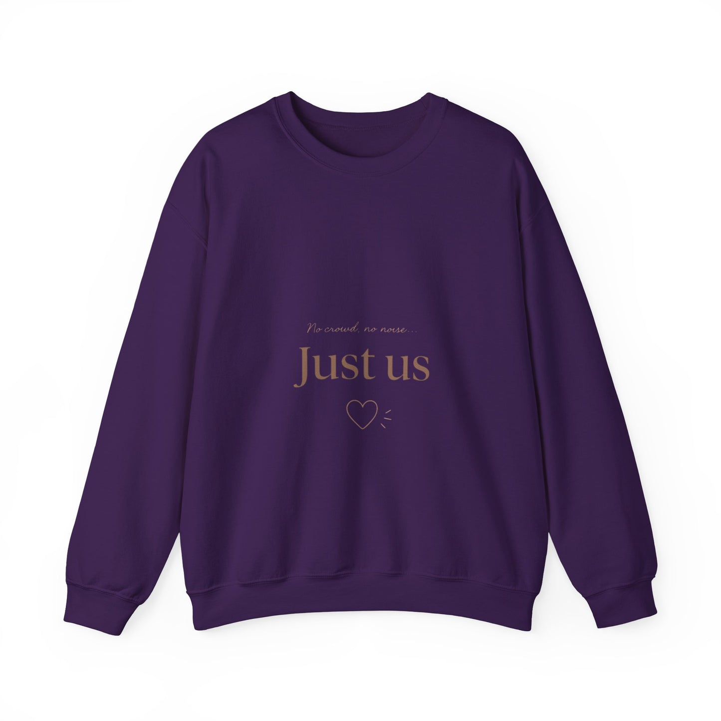 Just Us heart sweatshirt | minimalist couples crewneck