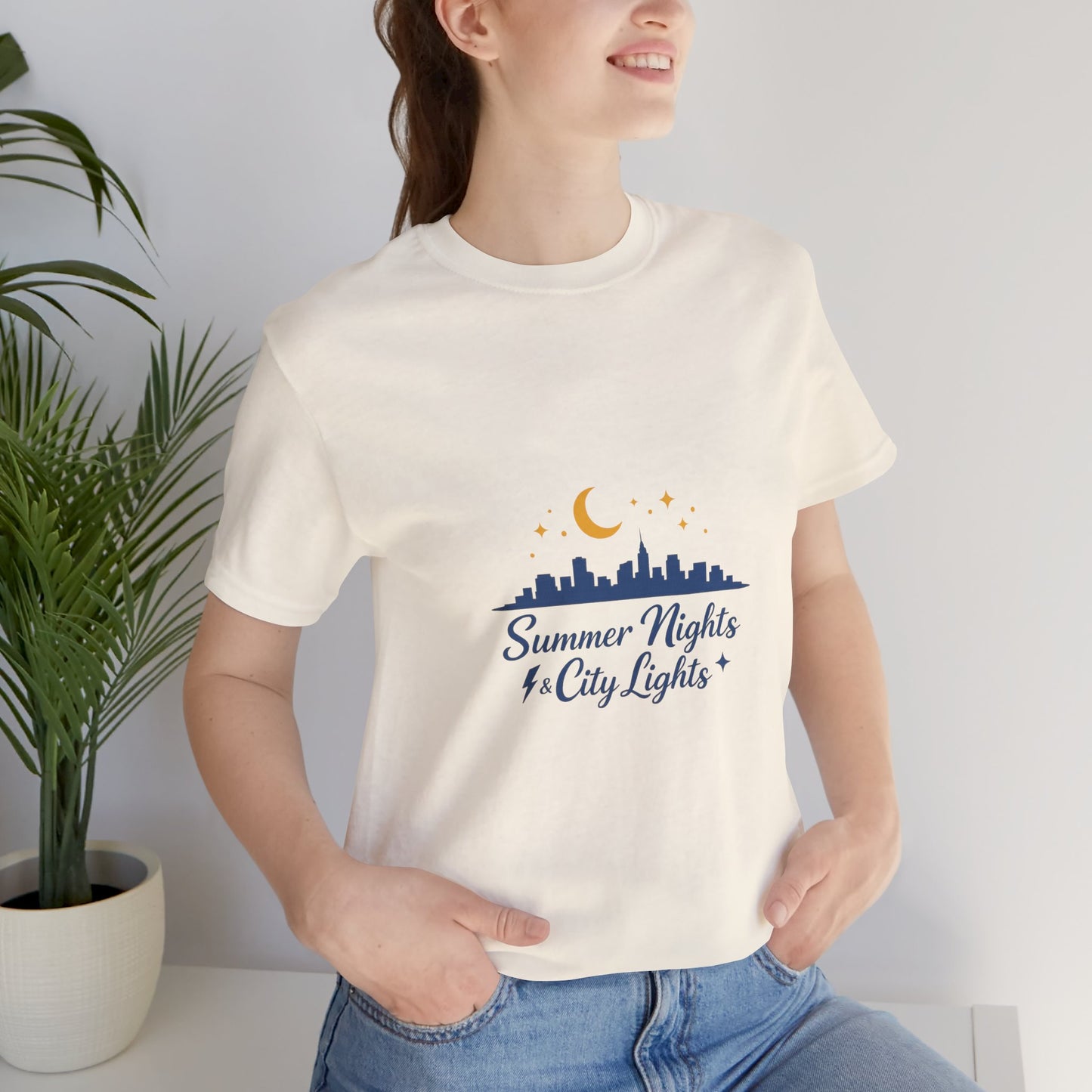 Summer Vibes City Nights T-Shirt — "Summer Nights and City Light"