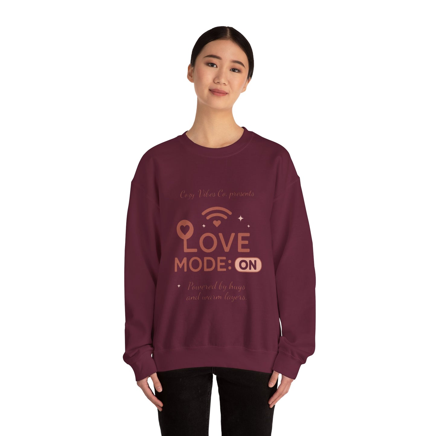 Love Mode On Sweatshirt — Cozy Valentine's Crewneck