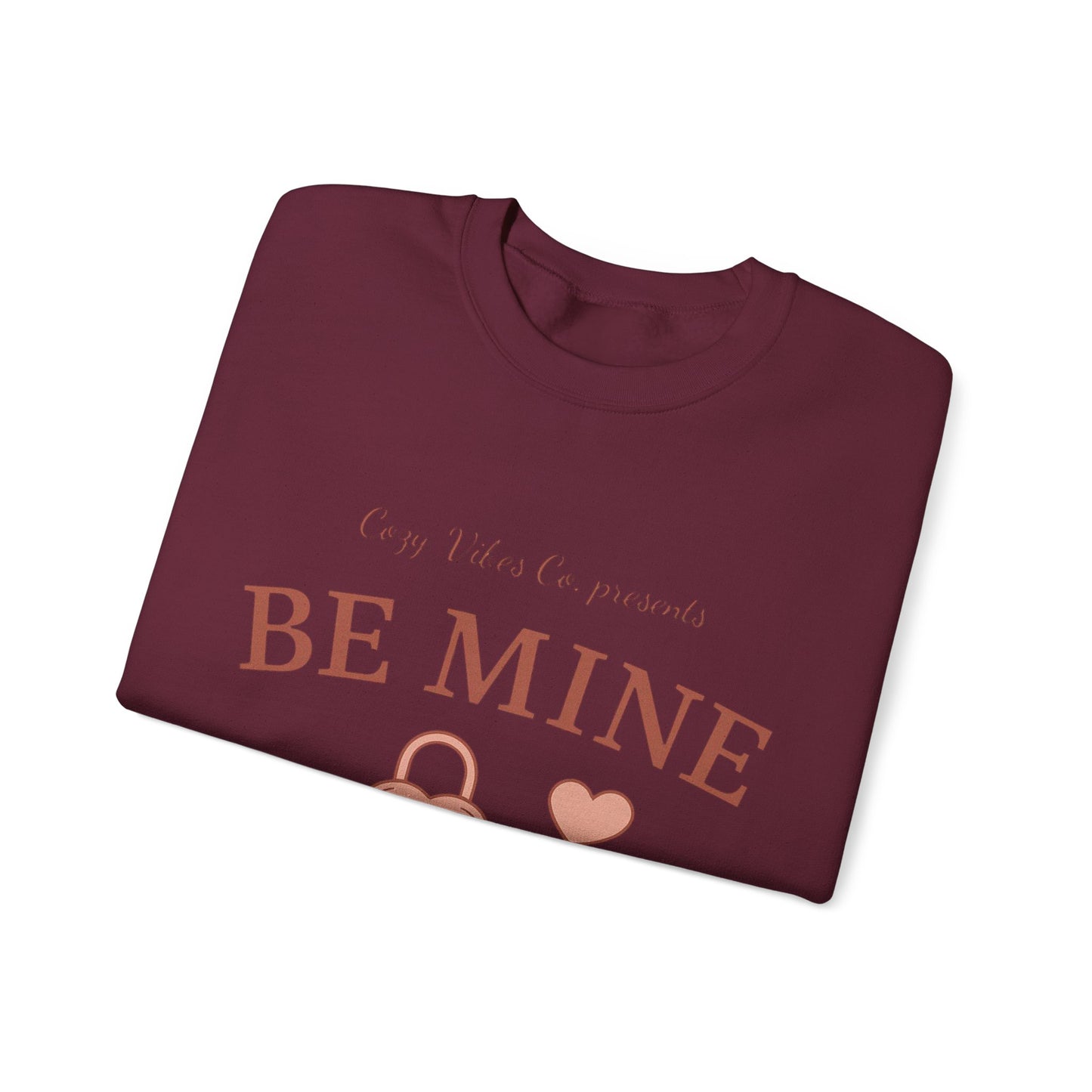 Be Mine Lock & Key Crewneck Sweatshirt — Romantic Valentine’s Day Pullover