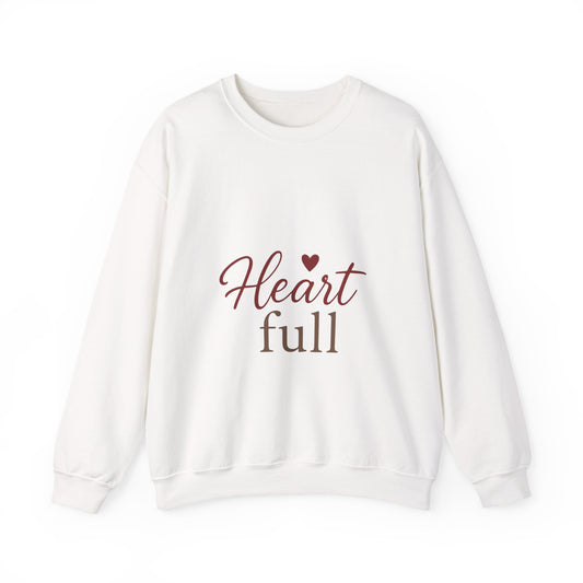 Heart Full Sweatshirt — Cozy Valentine's Crewneck
